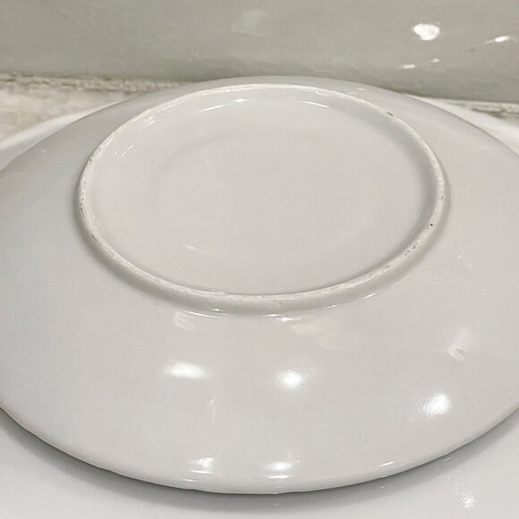 Mini cup & saucer - white with flower design - Picture 3 of 14